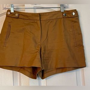 ZARA BASIC WOMENS SHORTS, TAN, SIZE MEDIUM